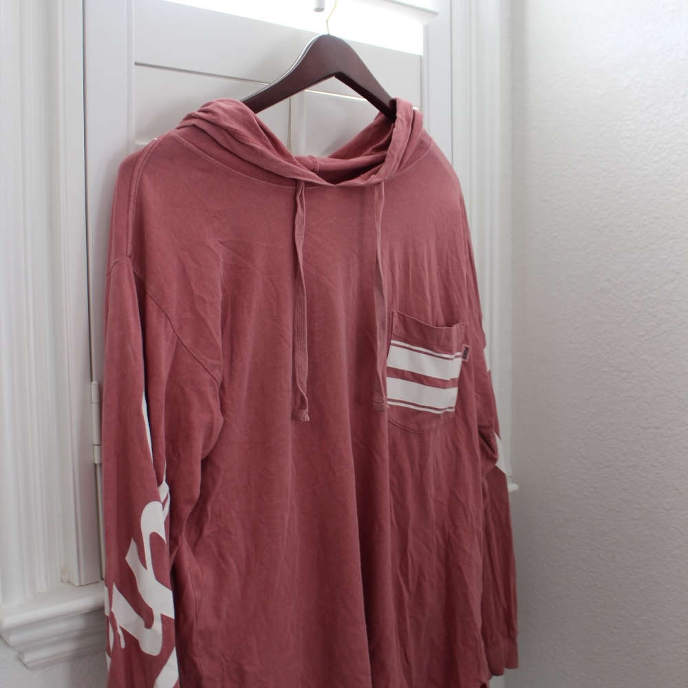 Pink long sleeve with hood
